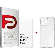 Львів - Чохол ARMORSTANDART Air Series для Apple iPhone 14 Pro Max + Захисне скло Clear (ARM66921)