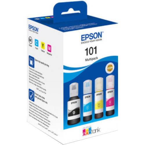 Чорнило EPSON L4150/L4160 Multipack (C, M, Y, Bk) (C13T03V64A)