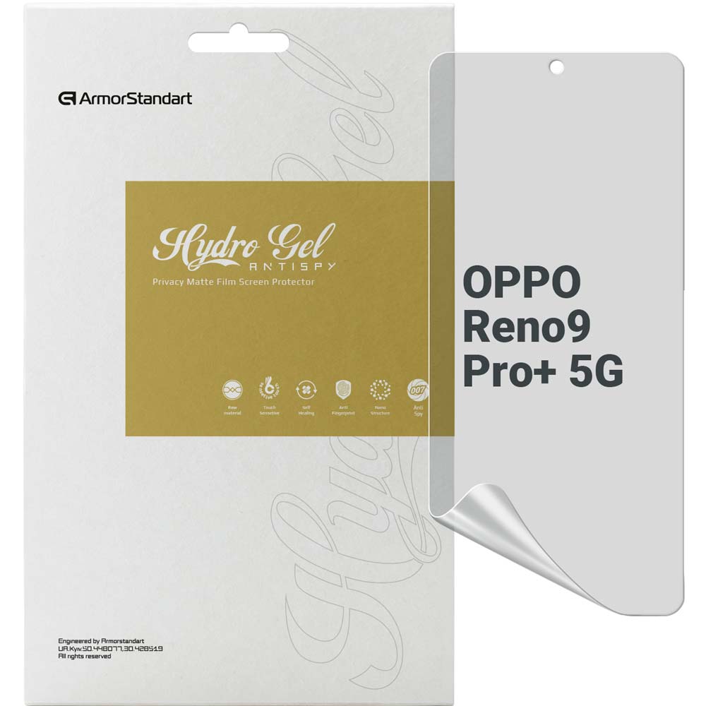 Захисна плівка ArmorStandart гідрогелева для OPPO Reno9 Pro+ 5G (ARM66061) Захисна плівка ArmorStandart гідрогелева для OPPO Reno9 Pro+ 5G (ARM66061)