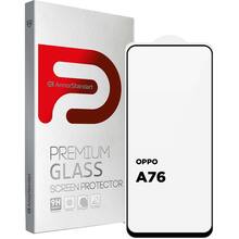 Захисне скло ArmorStandart Full Glue для OPPO А76 Black (ARM66967)