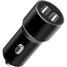 Автомобильное зарядное устройство XO CC30 Metal Car Charger Black (XO-CC30-BK)