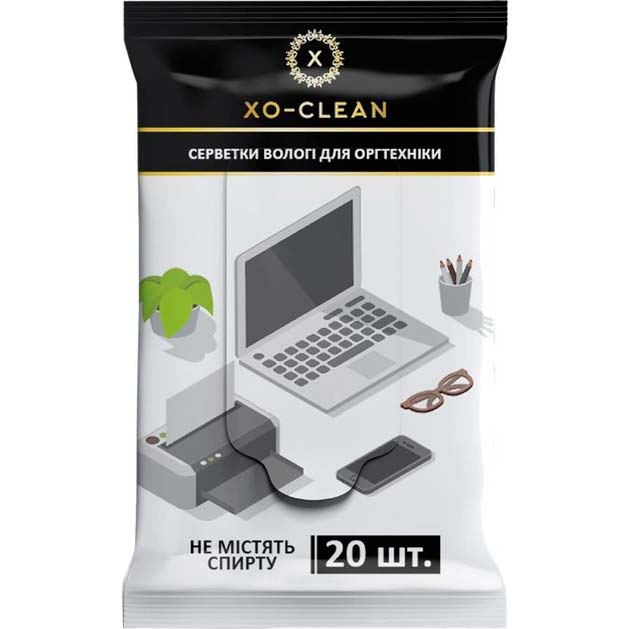 Влажные салфетки для оргтехники XoKo XO-Clean 20 шт (XO-Clean-20)