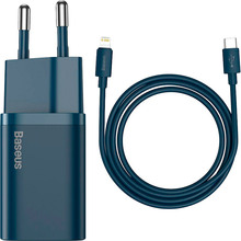 Зарядний пристрій BASEUS Super Si Quick Charger 1C PD Blue (TZCCSUP-B03)