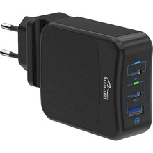 Зарядний пристрій MEDIA-TECH PD 65W USB QC 3.0 Black (MT6252)