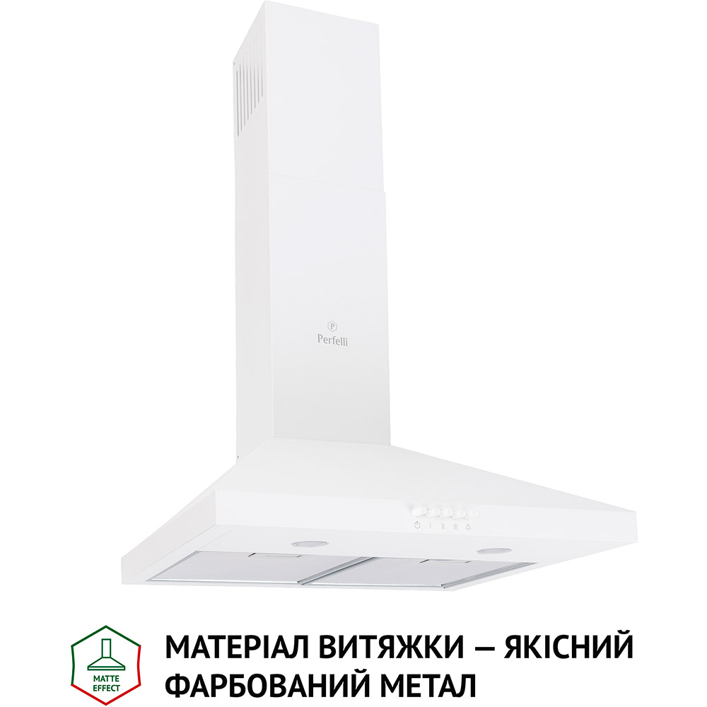 Витяжка PERFELLI K 5202 WH 700 LED Діаметр повітропровода 120