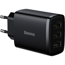 Зарядний пристрій BASEUS CCXJ020101 17W USB-A Black (CCXJ020101)