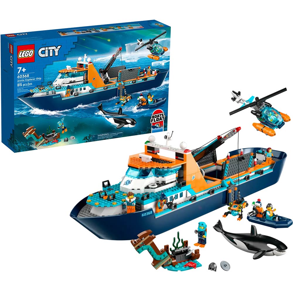 Конструктор LEGO City Арктичний дослідний корабель 815 деталей (60368) Тип класичний