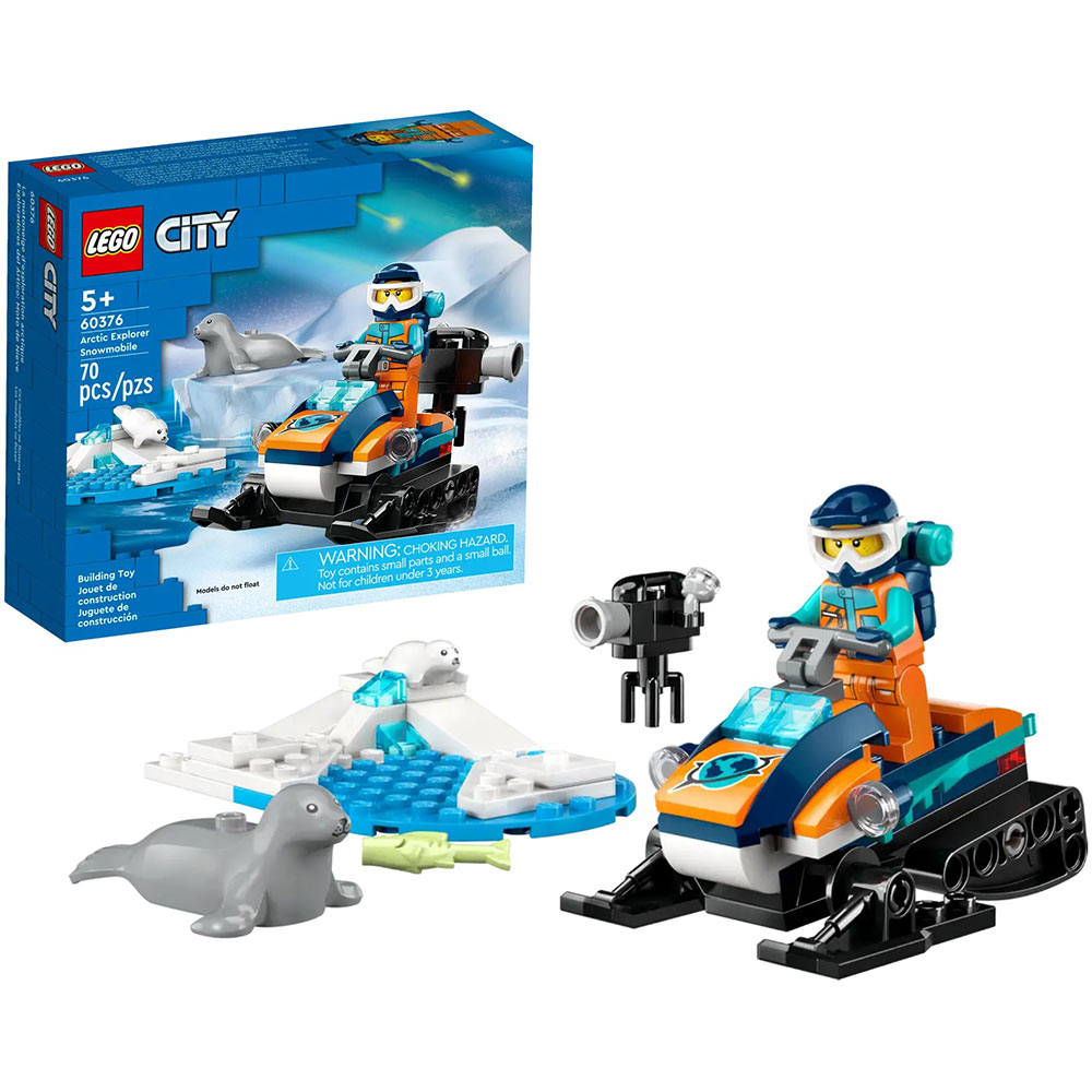 Конструктор LEGO City Арктичний дослідний снігохід 70 деталей (60376) Тип класичний