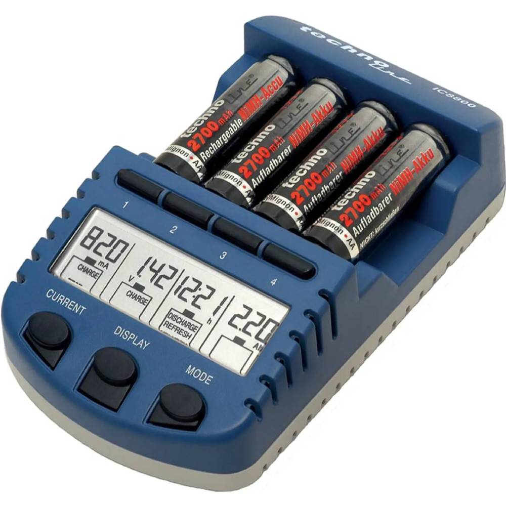 Зарядное устройство TECHNOLINE BC1000 SET + 4 шт AA 2700 мАч (BC1000) Зарядное устройство TECHNOLINE BC1000 SET + 4 шт AA 2700 мАч (BC1000)