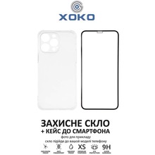 Чехол XOKO Ultra Thin Proof + Стекло Full Cover Ultra-Thin Black для iPhone 14 Pro Max (XK-CS-ULT-AP-IP14PM)