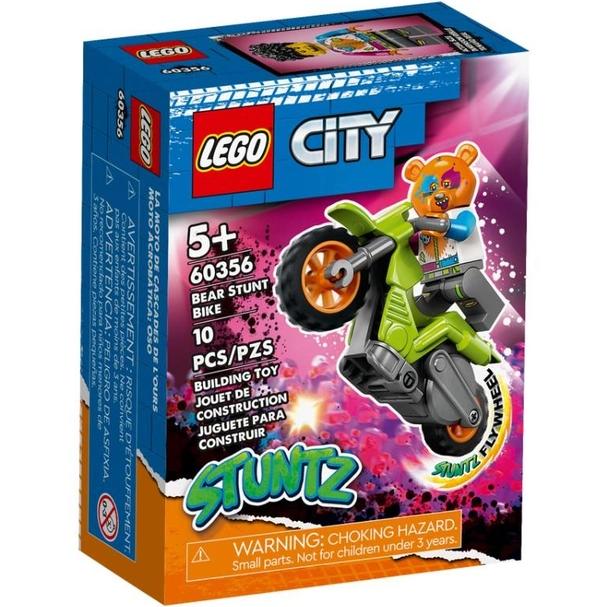 Конструктор LEGO City Stuntz Каскадерський мотоцикл ведмедя 10 деталей (60356)