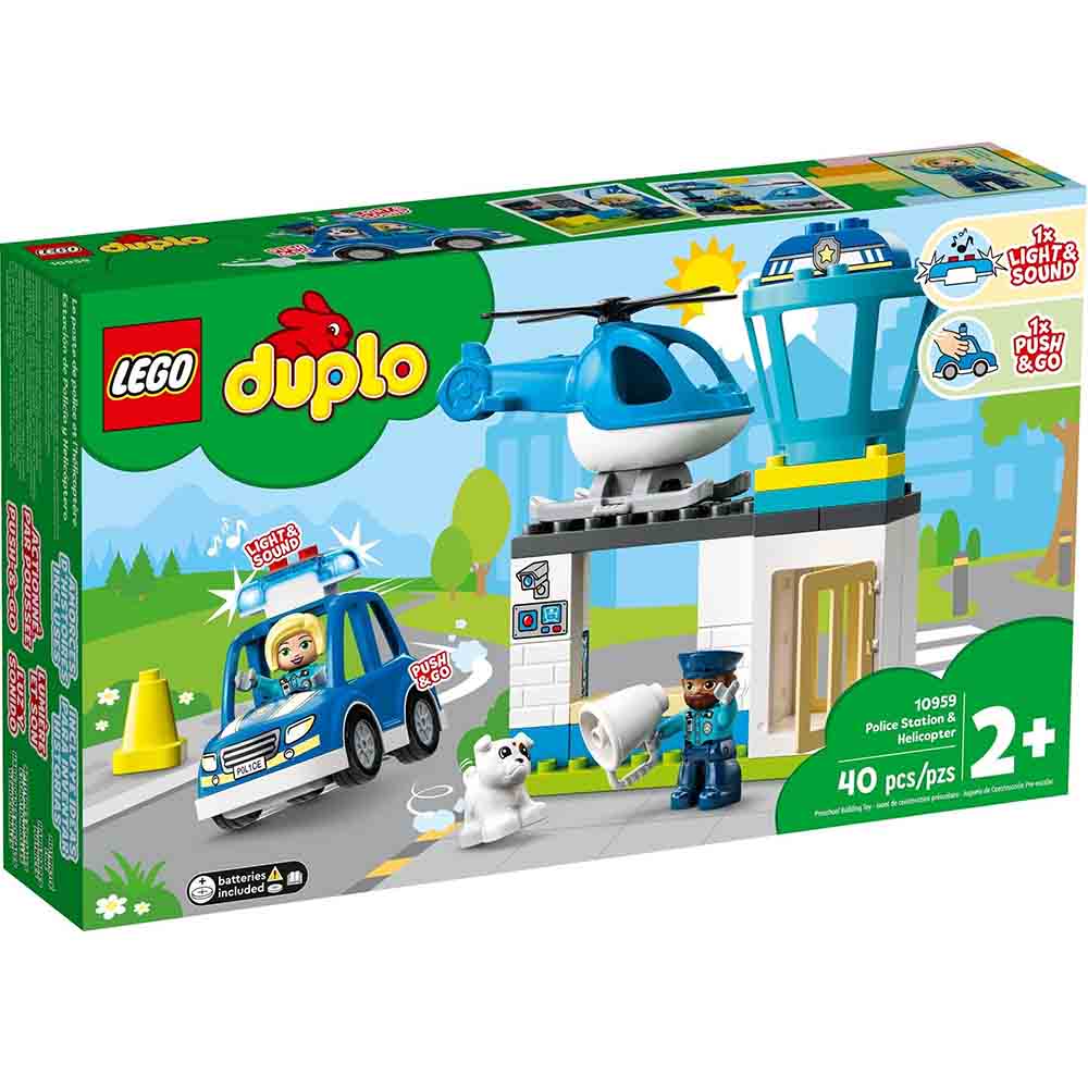 Конструктор LEGO DUPLO Town Полицейский участок и вертолёт (10959)