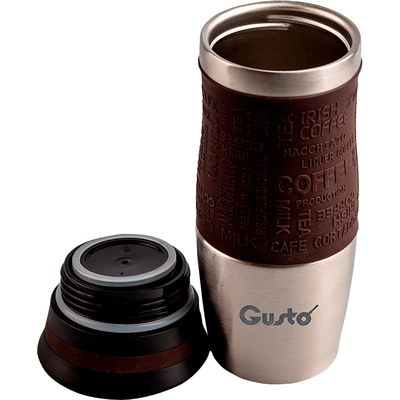 Термокружка Gusto GT204 380 мл Brown (88664) Термокружка Gusto GT204 380 мл Brown (88664) Тип термокружка