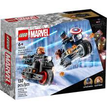 Конструктор LEGO Marvel Мотоциклы Черной Вдовы и Капитана Америка 130 деталей (76260)