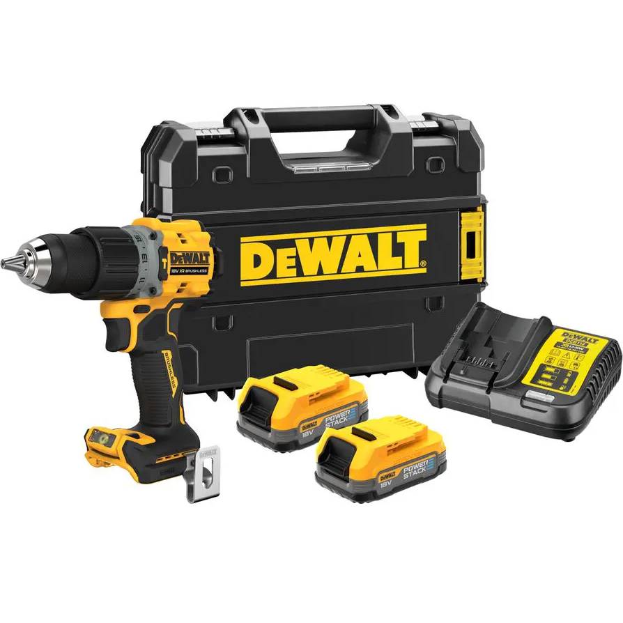 Дрель-шуруповерт DEWALT XR Li-Ion PowerStack (DCD805E2T) Тип питания аккумулятор