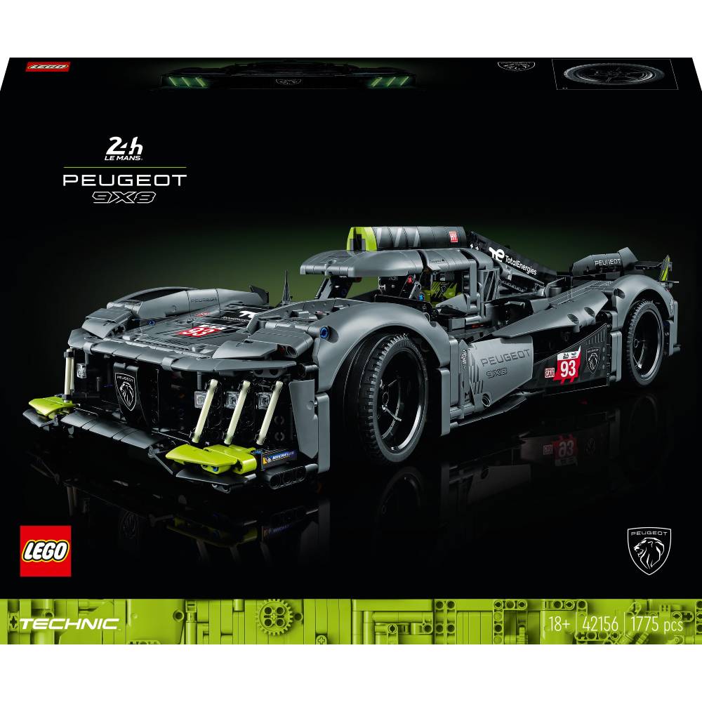 Конструктор LEGO Technic PEUGEOT 9X8 24H Le Mans Hybrid 1775 деталей (42156) Конструктор LEGO Technic PEUGEOT 9X8 24H Le Mans Hybrid 1775 деталей (42156)