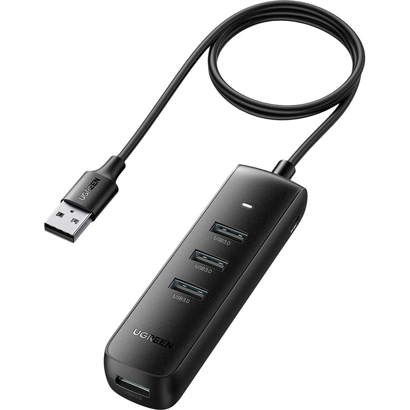 USB-хаб UGREEN CM416 Black (80657)