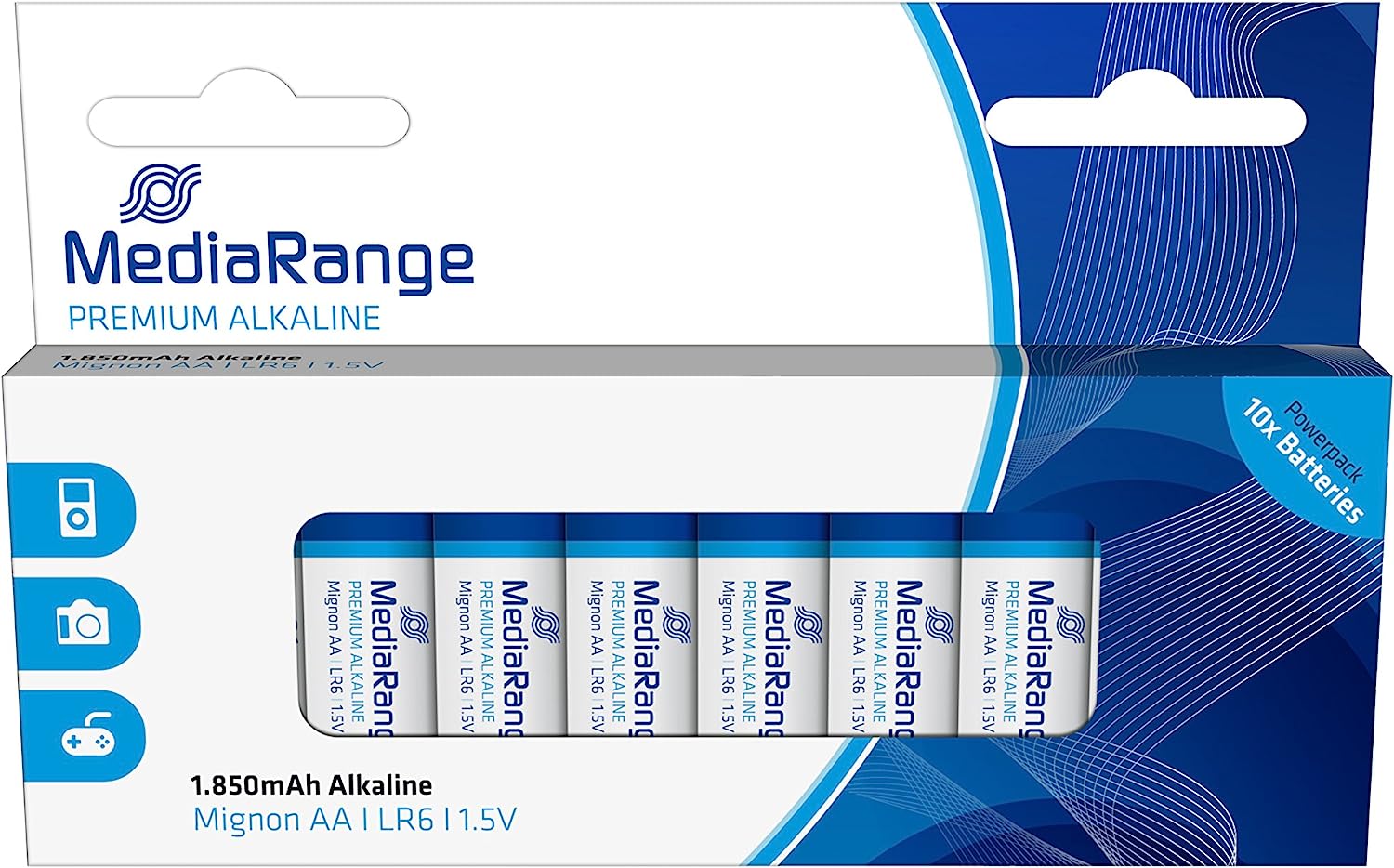 Батарейки MEDIARANGE Premium Alkaline LR6 (MRBAT105) Батарейки MEDIARANGE Premium Alkaline LR6 (MRBAT105)