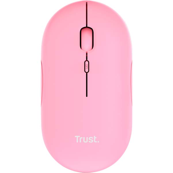 Миша TRUST Puck Rechargeable Ultra-Thin BT WL Silent Pink (24125_TRUST)