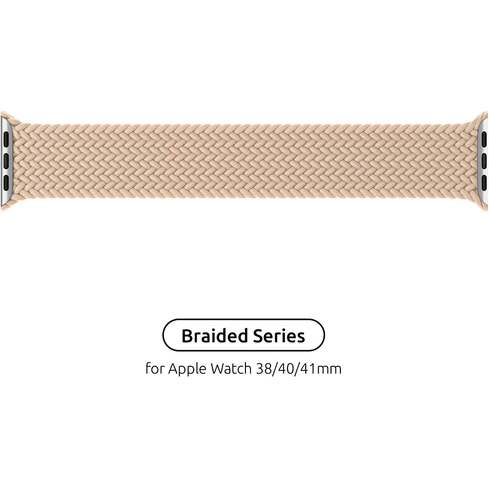Ремінець ArmorStandart Braided Solo Loop для Apple Watch 42 (Series 11-10)/41/40/38 Beige Size 2 (120 mm) (ARM64891) Сумісність за моделлю Apple Watch Series 6 40mm