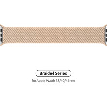 Ремінець ArmorStandart Braided Solo Loop для Apple Watch 42 (Series 11-10)/41/40/38 Beige Size 2 (120 mm) (ARM64891)