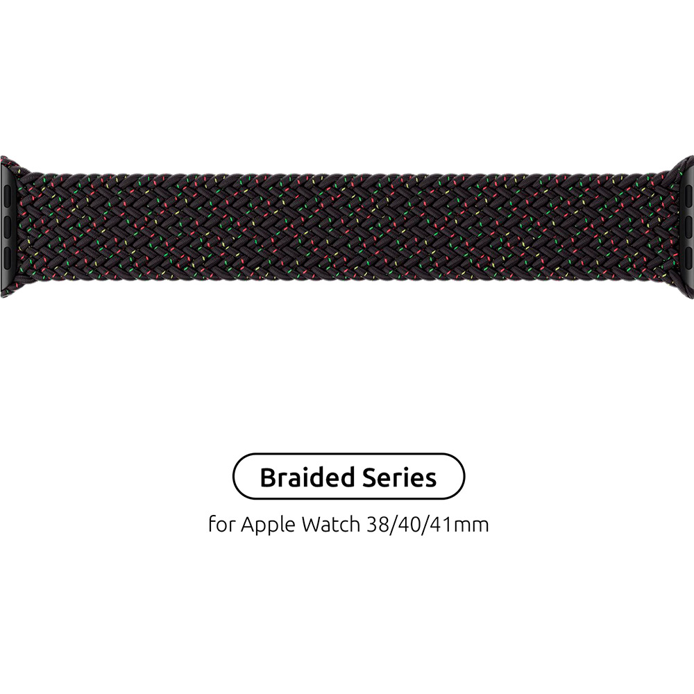 Ремінець ArmorStandart Braided Solo Loop для Apple Watch 42 (Series 11-10)/41/40/38 Black Unity Size 6 (144 mm) (ARM64896) Сумісність за моделлю Apple Watch Series 7 41 мм
