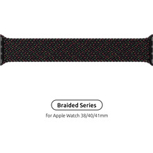 Ремінець ArmorStandart Braided Solo Loop для Apple Watch 42 (Series 11-10)/41/40/38 Black Unity Size 6 (144 mm) (ARM64896)