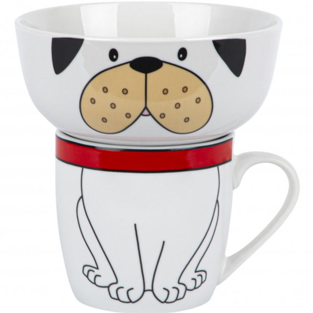 Набор посуды LIMITED EDITION HAPPY DOG 2 пр (YF6011)