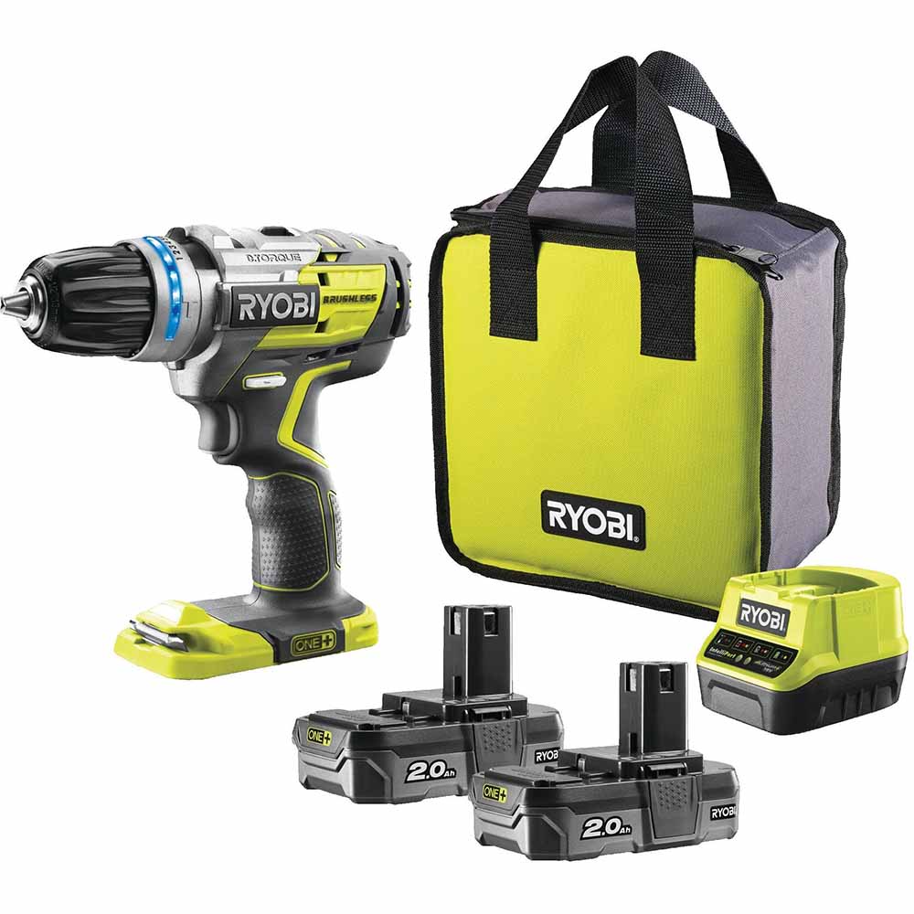 Дриль-шуруповерт RYOBI ONE+ R18PDBL-220S (5133003436) Патрон швидкозатискний