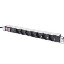 Мережевий фільтр DIGITUS 1U7xSchuko 7 розеток 2 м 16A Black (DN-95403)