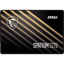 SSD накопичувач MSI SPATIUM S270 240GB 2.5" SATAIII 3D NAND (S78-440N070-P83)