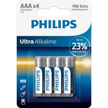 Батарейки PHILIPS Ultra Alkaline AAА 4 шт (LR03E4B/10)