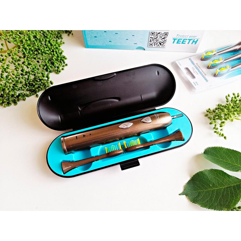 Зубна щітка MEDIA-TECH SONIC WAVECLEAN Black (MT6510) Дизайн для дорослих