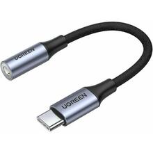 Перехідник UGREEN AV161 USB-C - 3.5mm 10 см Grey (80154)