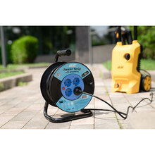 Подовжувач 2E 4 розетки 20м 16А 3х1.5 мм2 Black (2E-CR4315IP20M20)