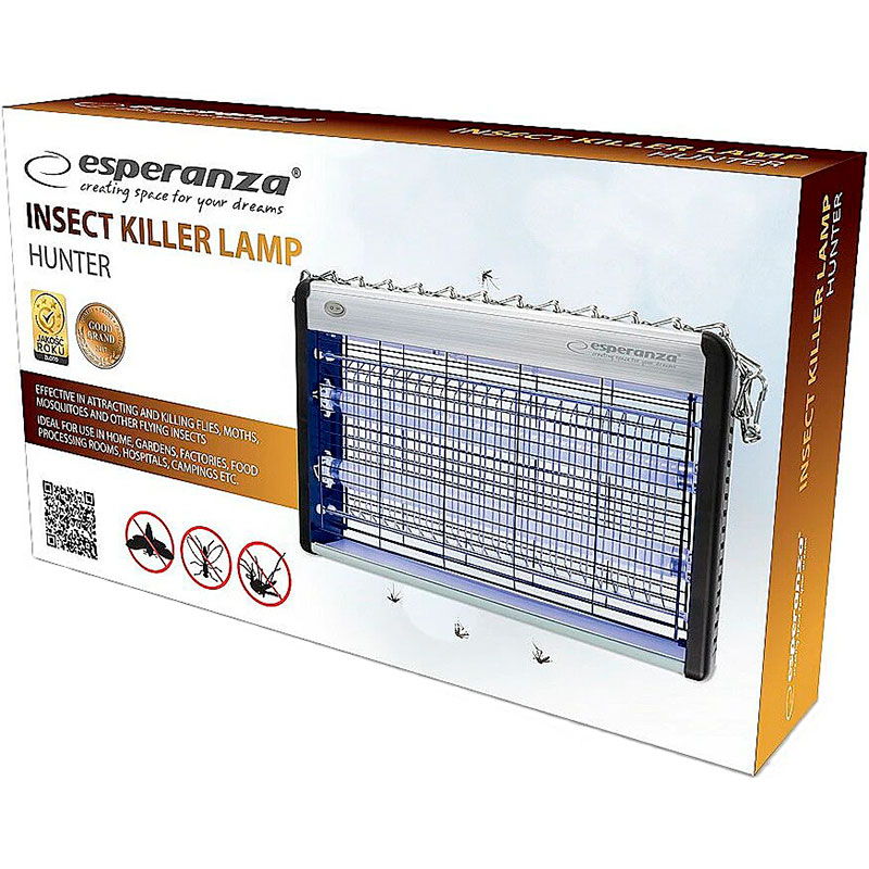 Лампа від комах ESPERANZA UV-A BL T8 F10W (EHQ006) Висота 26