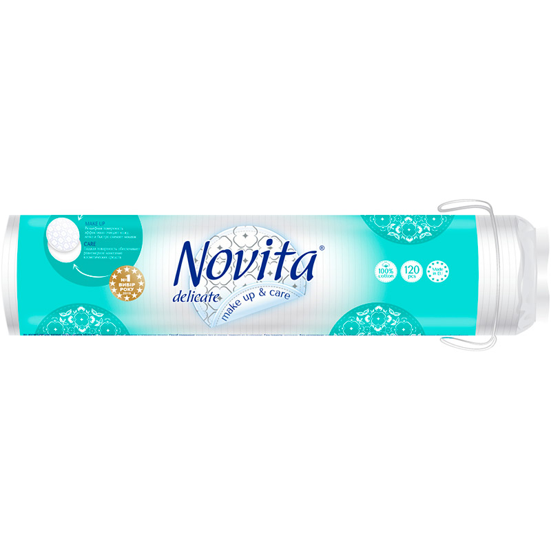Ватні диски Novita Delicate 120 шт (4744246013085)