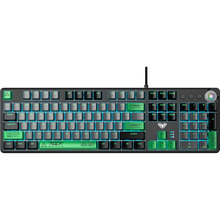 Клавіатура AULA F2088 PRO + 9 Green keys KRGD Blue EN/UA Black/Gray (6948391234892)