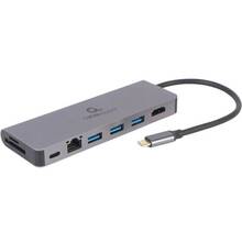 Док-станция CABLEXPERT USB Type-C 5-in-1 (A-CM-COMBO5-05)