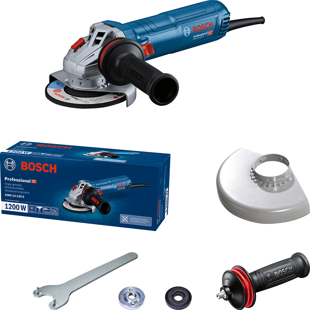 Шліфмашина кутова BOSCH GWS 12-125 S (0.601.3A6.020) Тип кутова (болгарка)