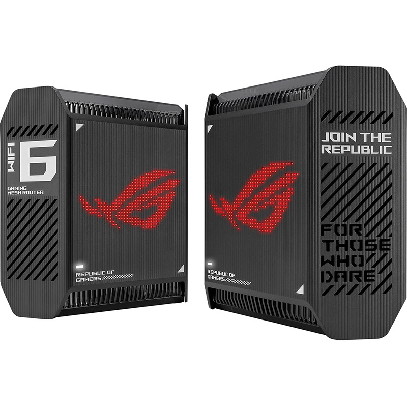 Маршрутизатор ASUS ROG Rapture GT6 2PK Black (90IG07F0-MU9A20)