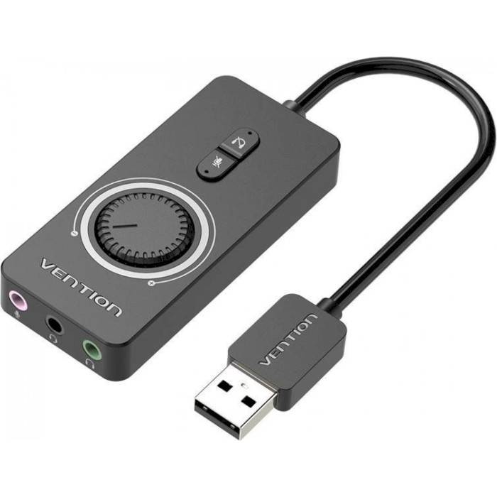 Звуковая карта VENTION Audio USB - 3х3.5 мм jack 0.15m Volume Control (CDRBB)
