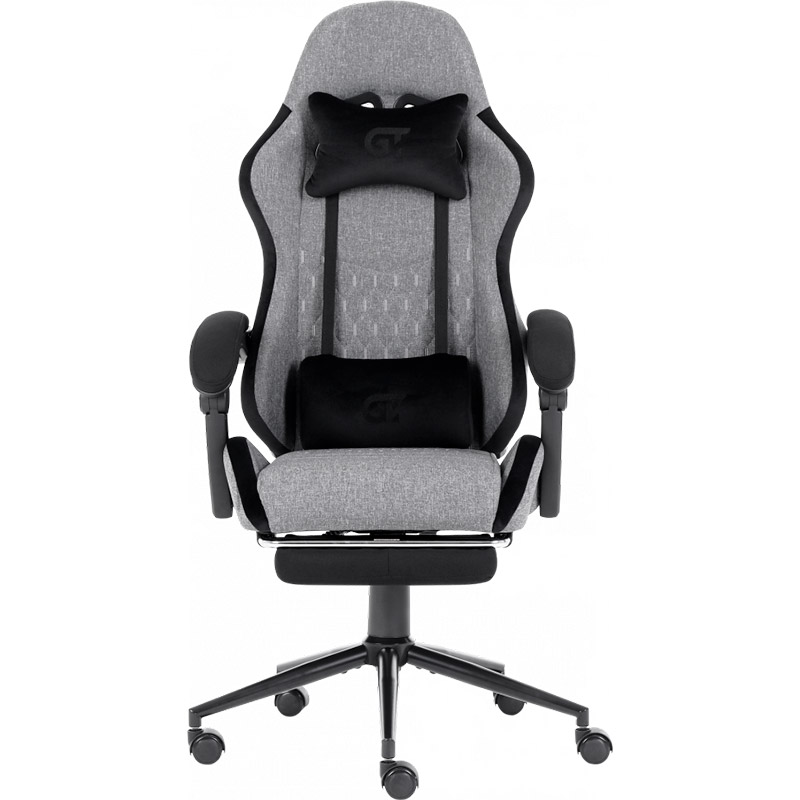 Кресло GT RACER X-2324 Fabric Gray/Black Suede Кресло GT RACER X-2324 Fabric Gray/Black Suede