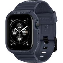 Бампер с ремешком SPIGEN 2в1 для Apple Watch 45mm/44mm Rugged Armor Pro Charcoal Gray (ACS00819)