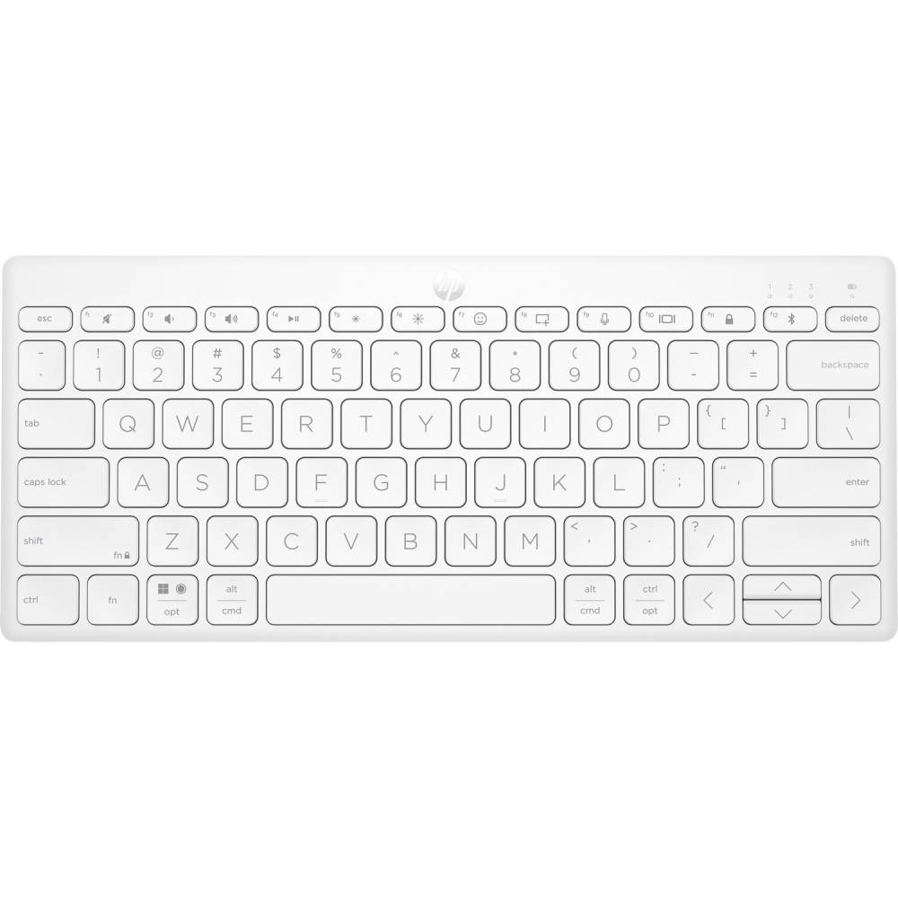 Клавіатура HP 350 Compact Multi-Device BT UKR White (692T0AA)