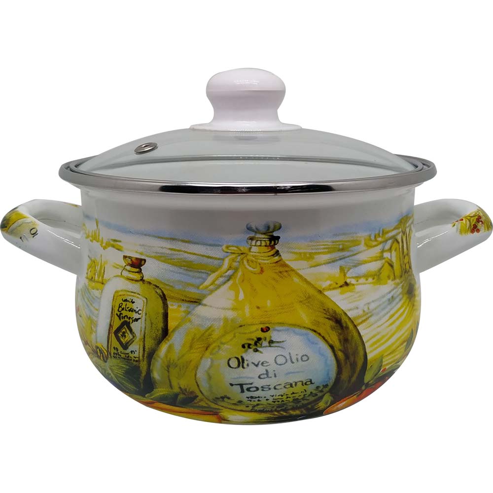 Кастрюля AURETI Тоскана 1.6 л White (AU-701-16)