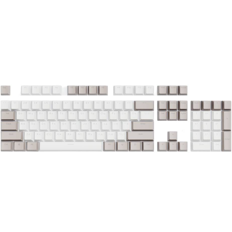 Набор кейкапов DARK PROJECT Keycaps PBT KS-48 White/Beige (DP-KS-0048)