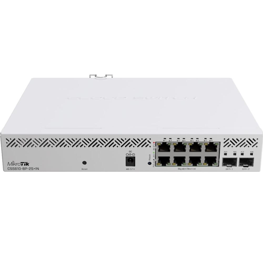 Коммутатор MIKROTIK Cloud Smart Switch CSS610-8P-2S+IN