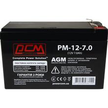 Аккумулятор POWERCOM 12v 7Ah AGM (PM1270AGM)