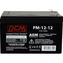 Аккумулятор POWERCOM 12v 12Ah AGM (PM1212AGM)